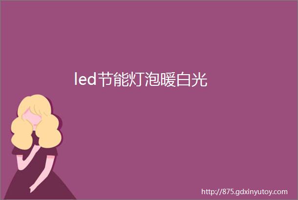 led节能灯泡暖白光