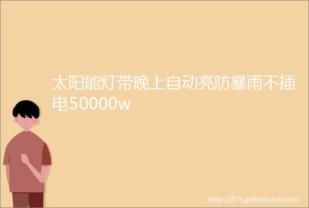 太阳能灯带晚上自动亮防暴雨不插电50000w